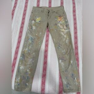Ralph Lauren Polo Astor Slim Boyfriend Jeans in Beige